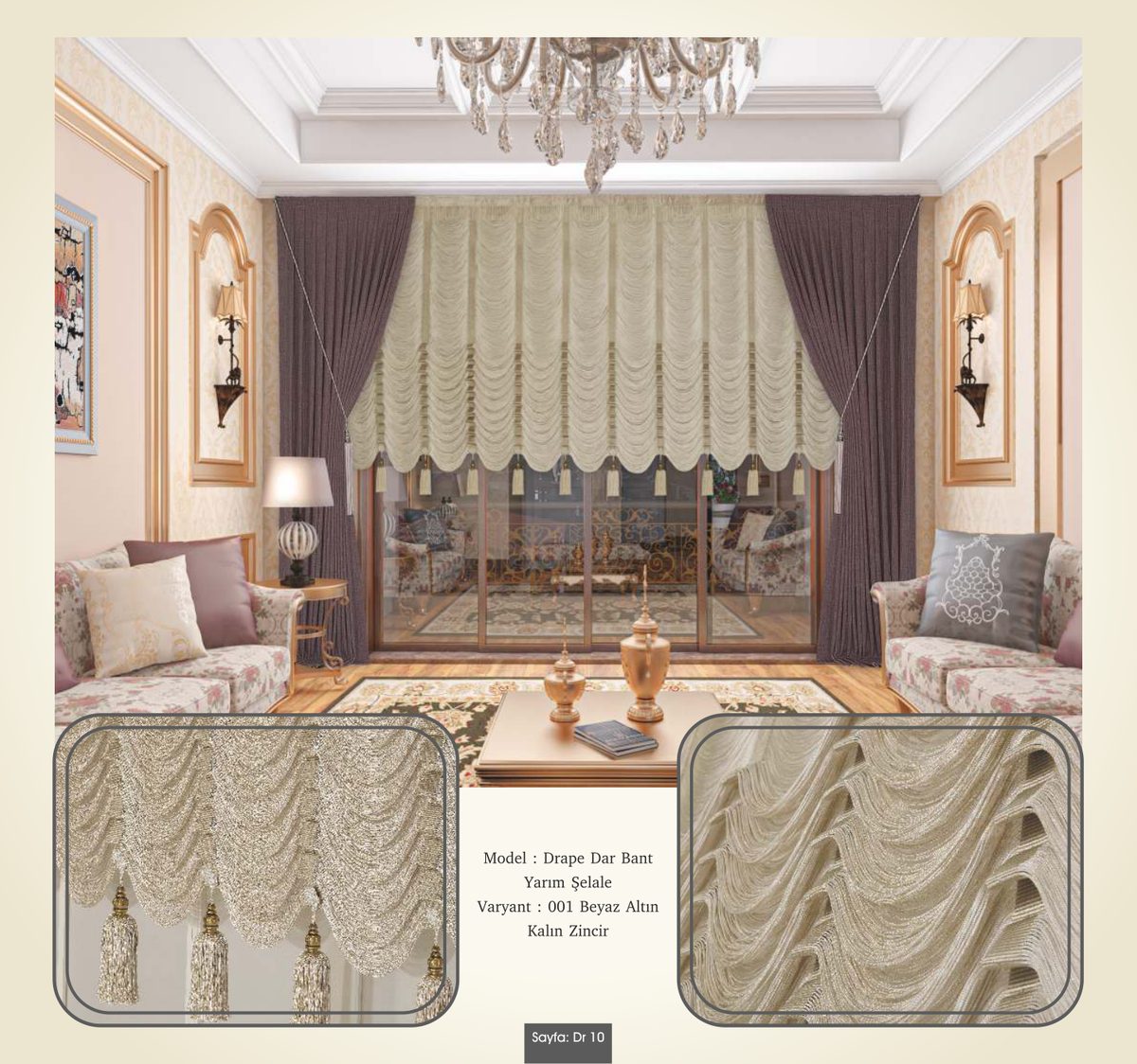 Drape İp Perde modeli 006