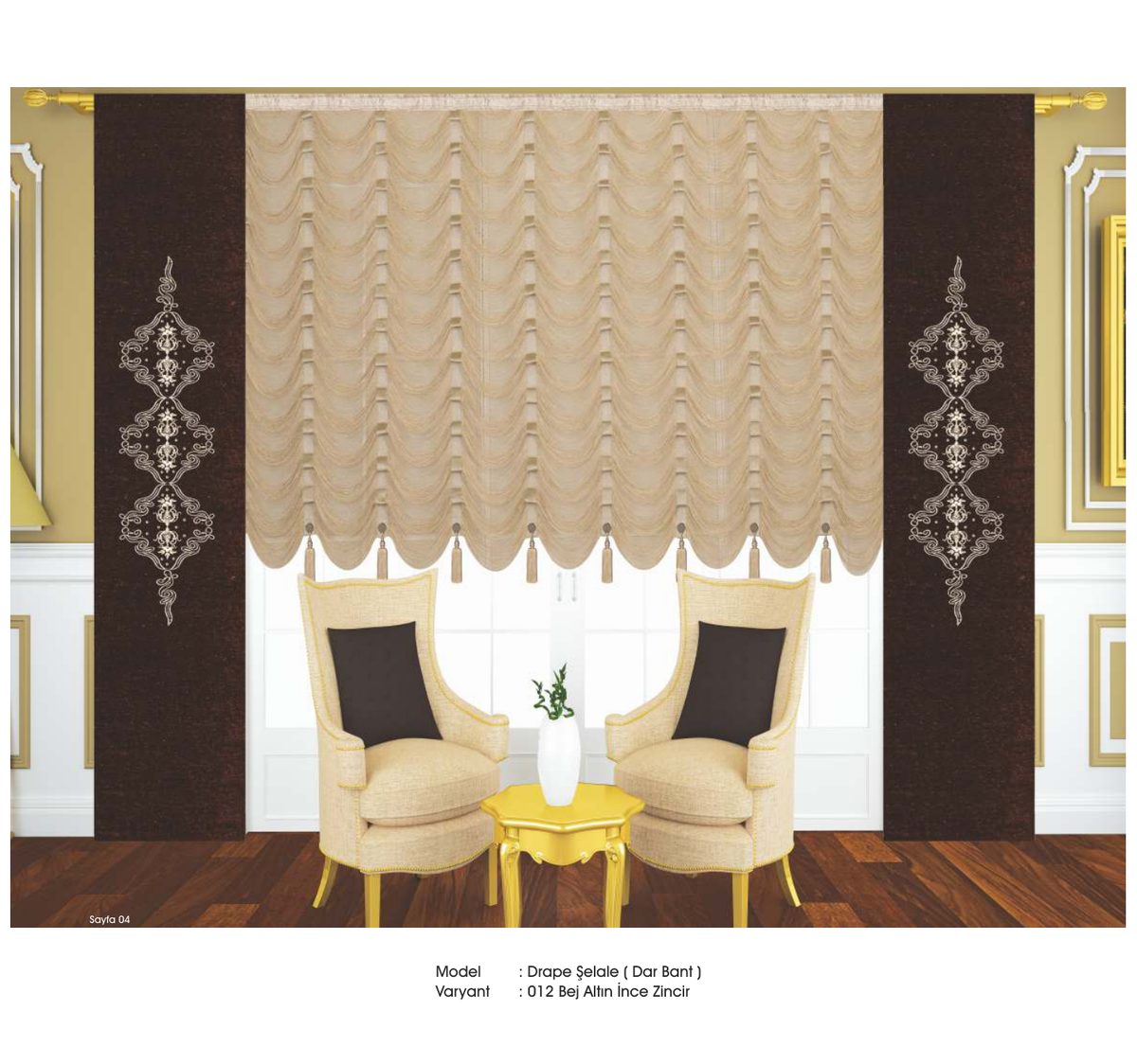 Drape İp Perde modeli 031