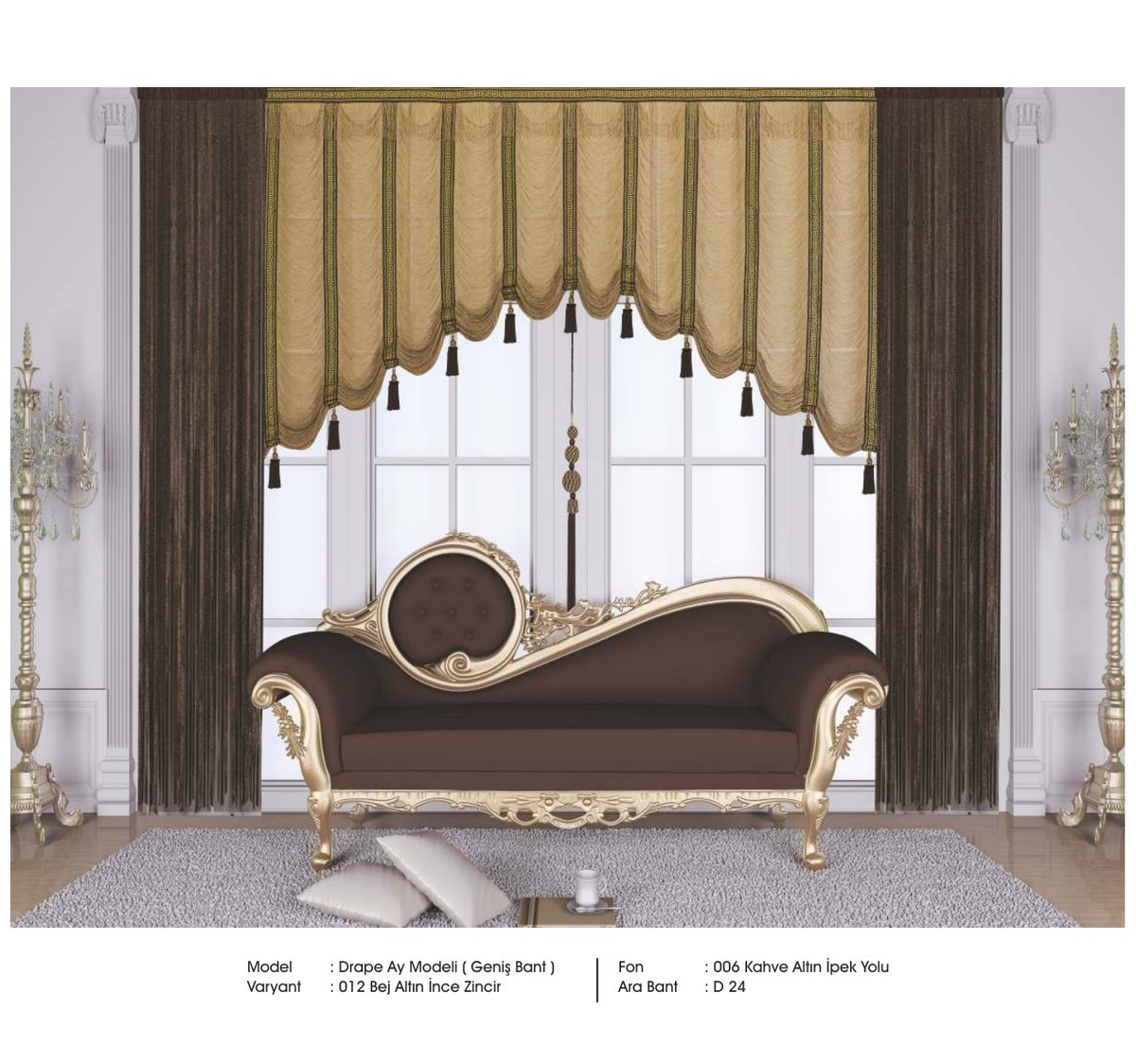 Drape İp Perde modeli 038