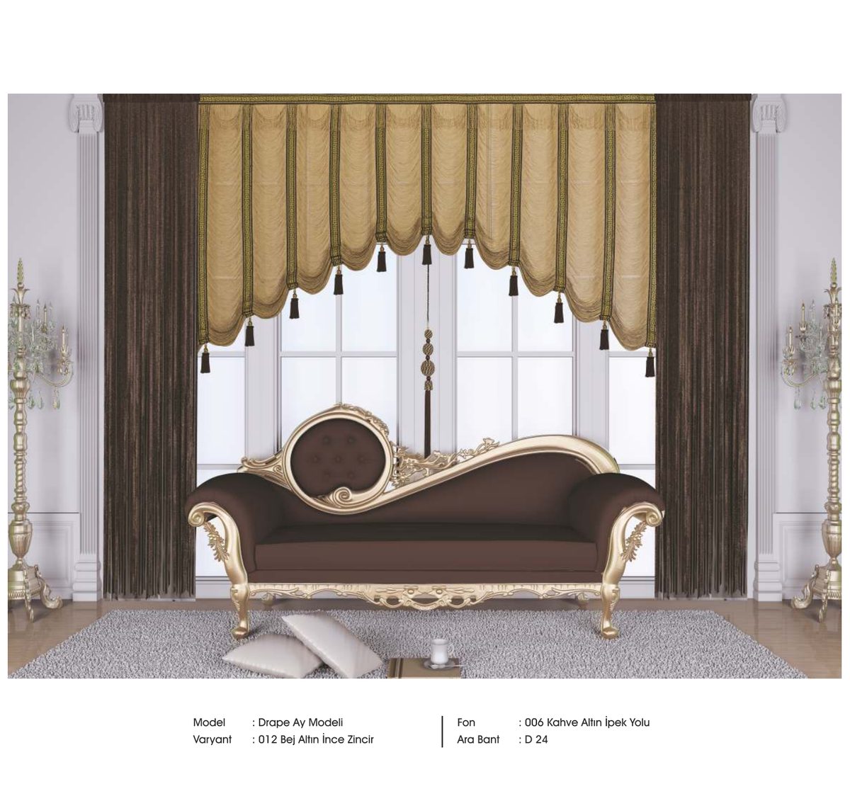 Drape İp Perde modeli 048