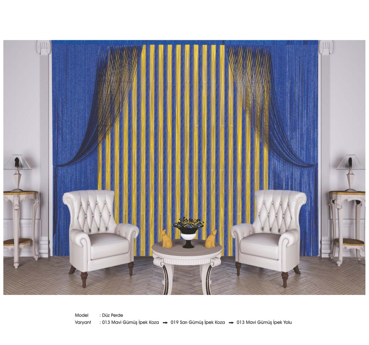 Drape İp Perde modeli 062