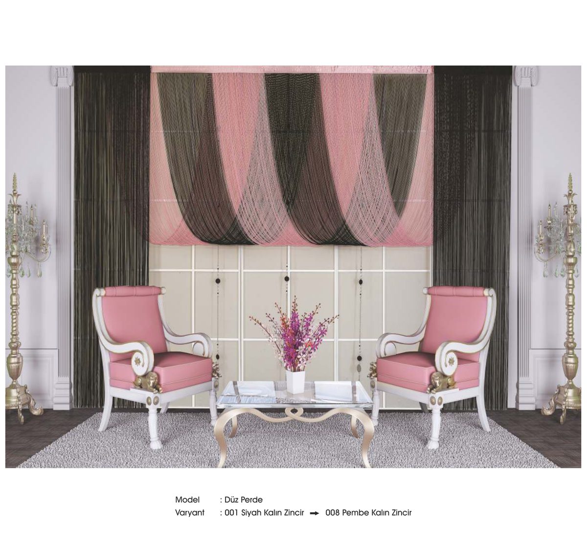 Drape İp Perde modeli 067