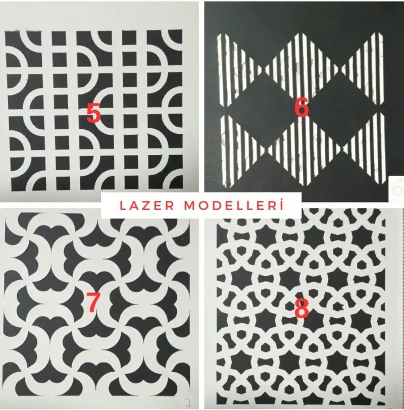 Lazer Kesim Motifli Stor görsel 3
