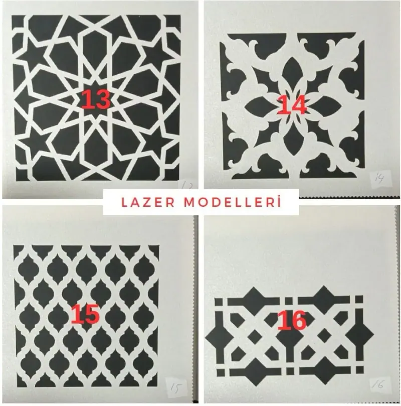 Lazer Kesim Motifli Stor görsel 4